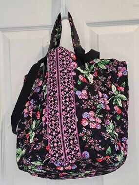 NWOT Vera Bradley Change It Up Tote Winter Berry Floral Shoulder Bag Purse